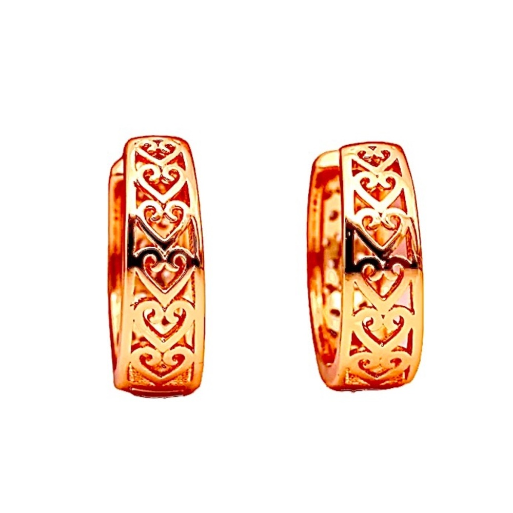 Oval Hoop Reversible Earrings - Picture 3 of 7